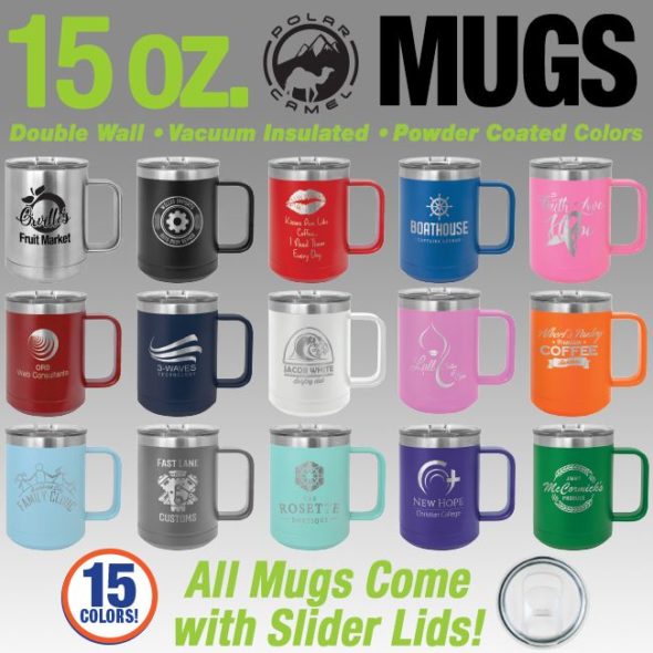 Polar Camel Mugs Set 15 oz