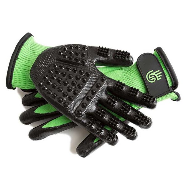 hands on gloves green