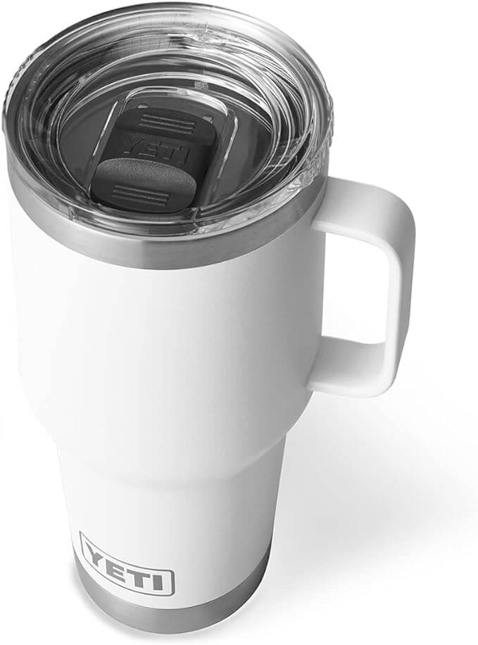 YETI Rambler 30oz Travel Mug with Stronghold Lid-White