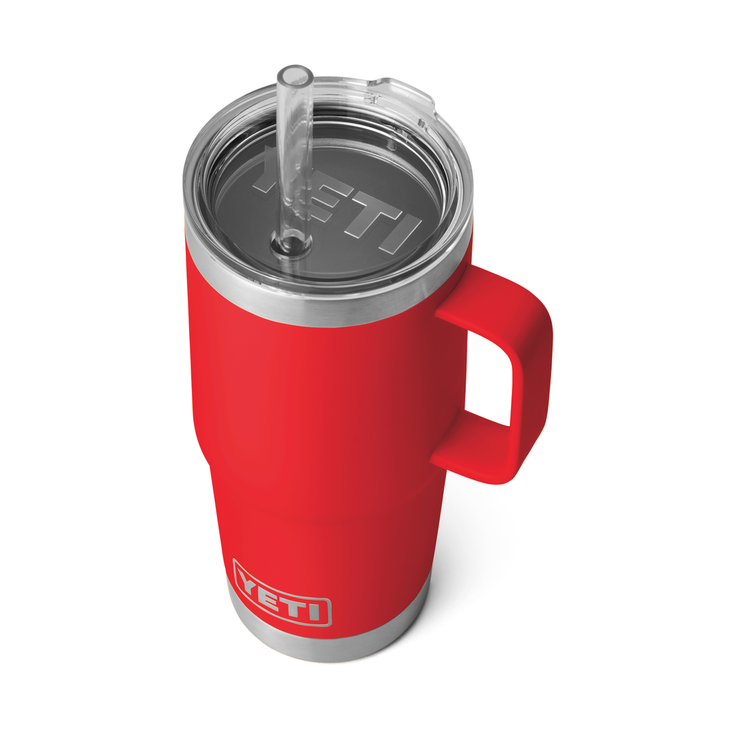 YETI Rambler 25oz Straw Mug-Rescue Red