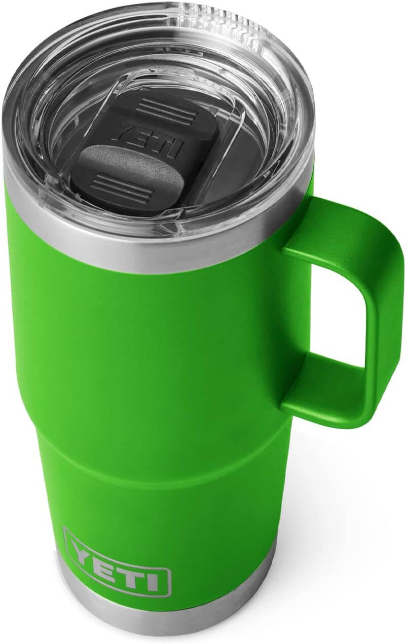 YETI Rambler 20oz Travel Mug with Stronghold Lid-Canopy Green